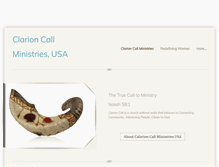 Tablet Screenshot of clarioncallministriesusa.org